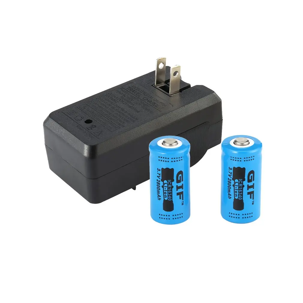 3 7 V 2800mAh 16340 аккумулятор перезаряжаемый фонарик Фонарь без/с США Британский