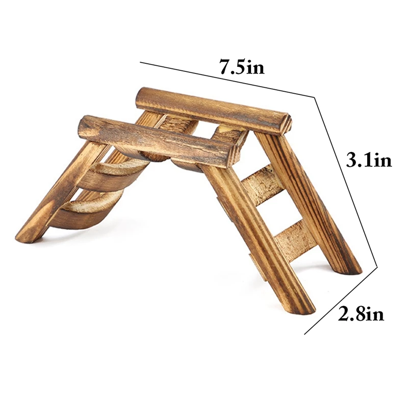 Деревянные подвесные игрушки для домашних животных хомяк мышь птичий мост