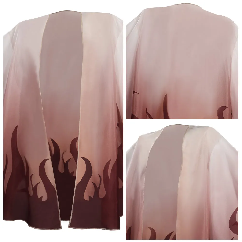 

Anime Demon Slayer Cosplay Kimetsu no Yaiba Rengoku Kyoujurou Cosplay Costume Halloween Carnival Anime Cape