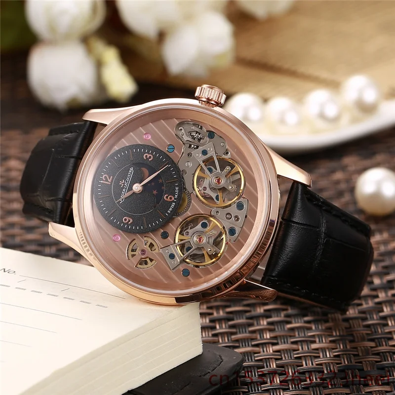

Jaeger-LeCoultre- watch men's skeleton automatic mechanical AAA watch gold skeleton retro men's women watch quartz watch