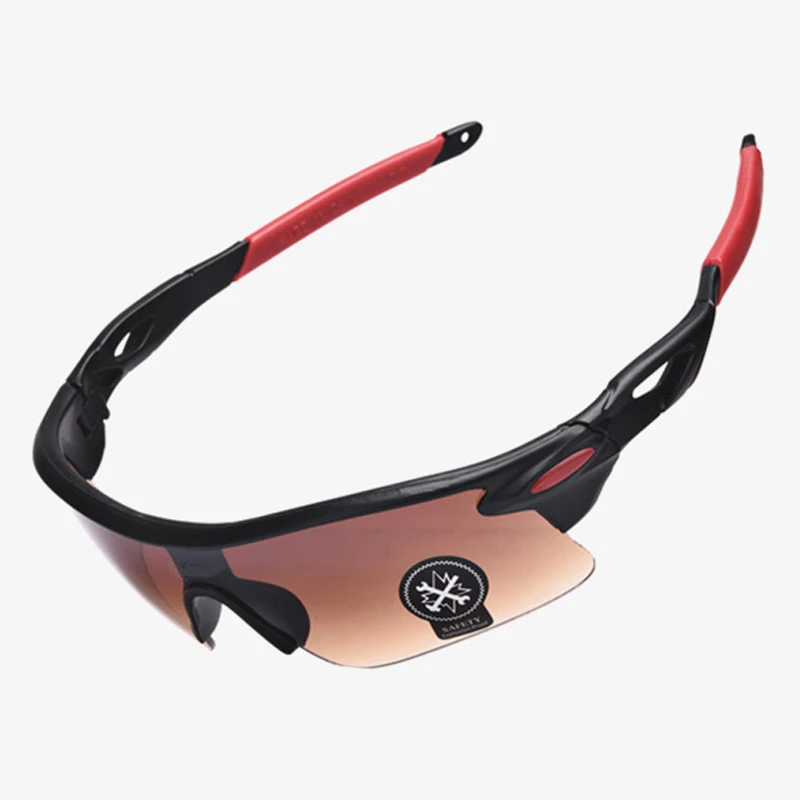 Очки ночного видения для рыбалки HD UV400 Fisher, мужские солнцезащитные очки для мужчин и женщин, для кемпинга, охоты, очки для альпинизма, верховой езды - Цвет: Black Brown