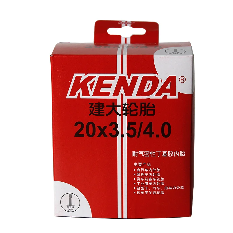 KENDA bicycle inner tube 20*3.5-4.0 AV tyre beach bike tire Bicycle parts 20 inch city fat tyres snow tires | Спорт и развлечения