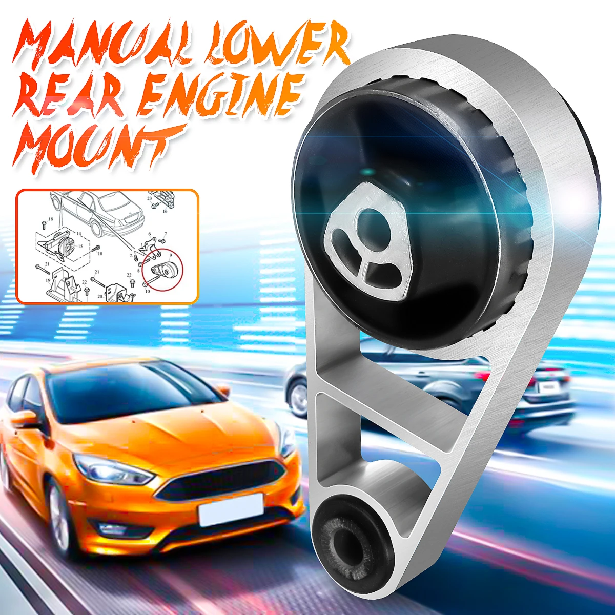Ручное нижнее заднее крепление двигателя для Rover MG 75 Tourer ZT 1999 2005 # KKH101385 KKH101402 KKH101384