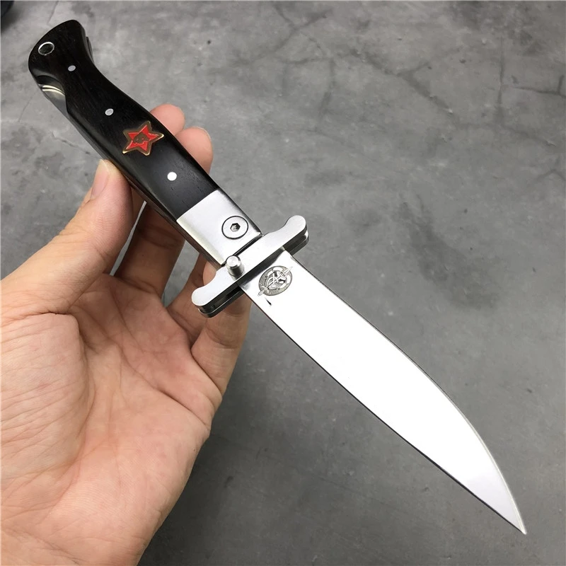 Складной карманный нож Finka NKVD KGB wit EDC ручной клинок из черной и белой смолы ручка