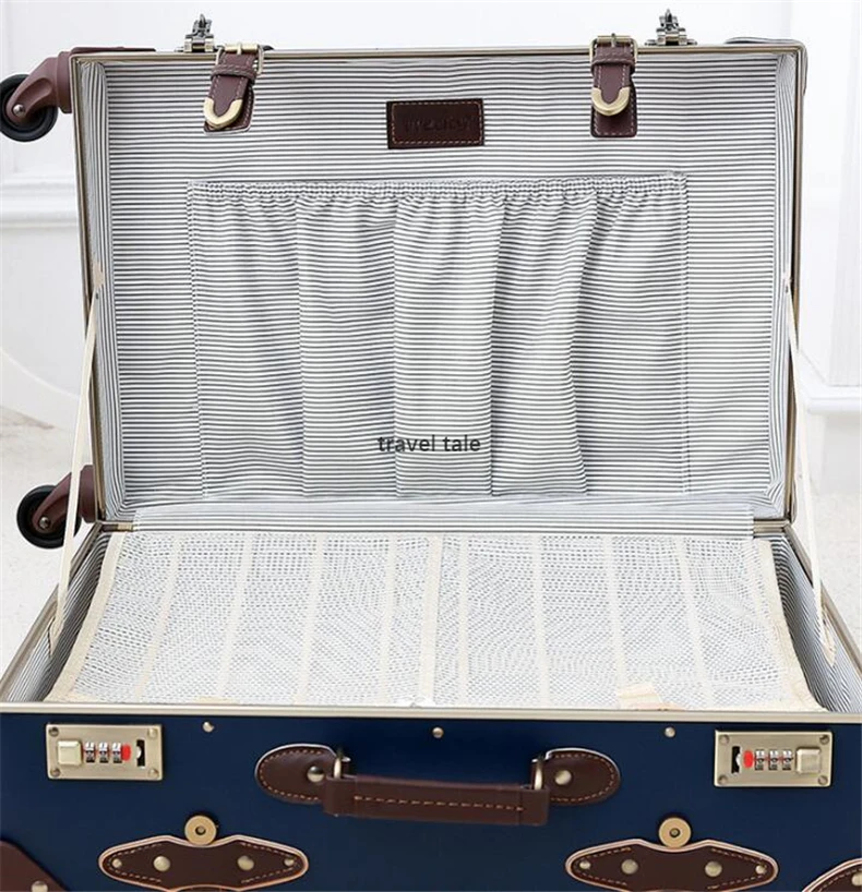 CARRYLOVE 2" 24" 2" inc. Женская Ретро кожаная сумка для багажа spinner trunks box trolly винтажный чемодан на колесах