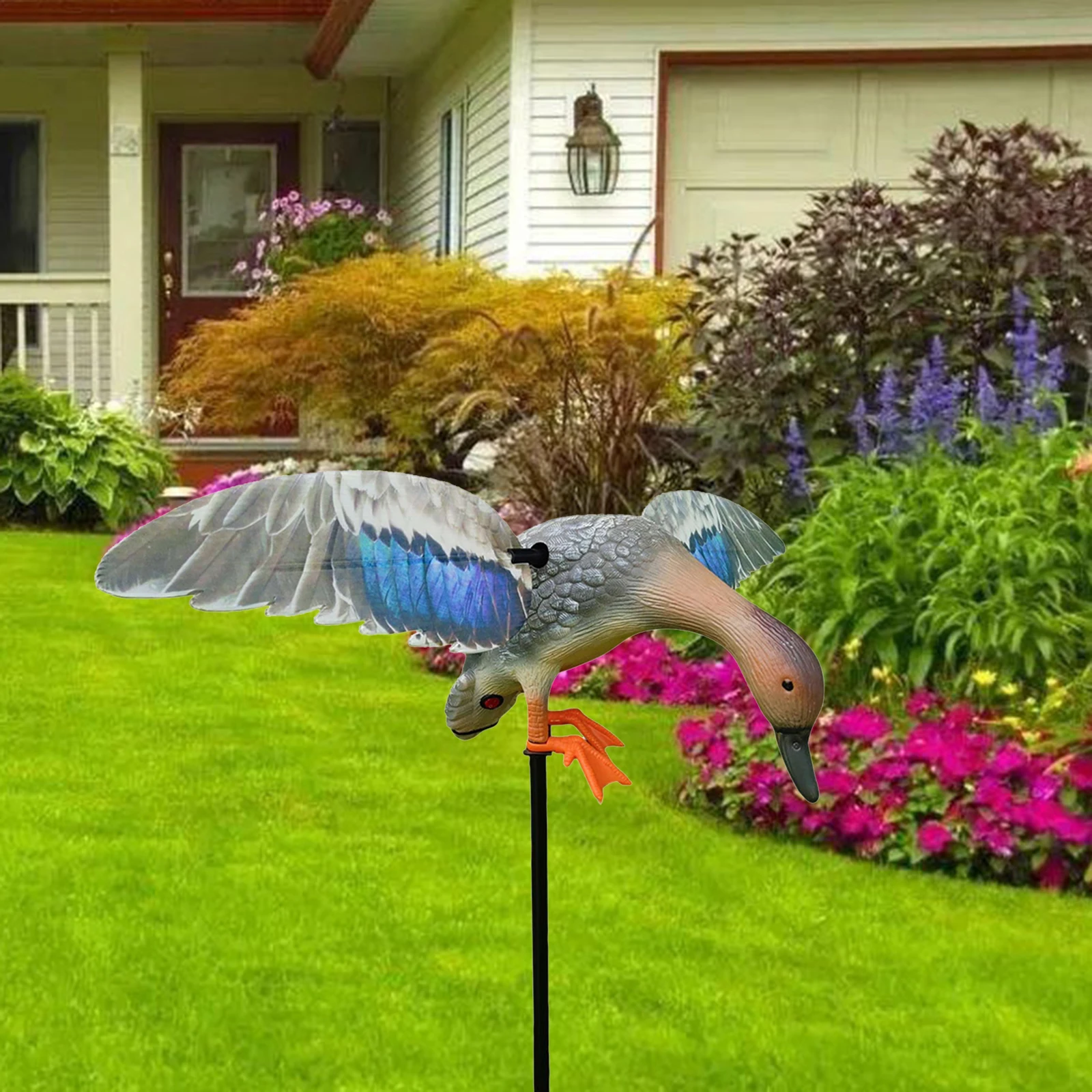 Искусственная Реалистичная утенка охотничья птица отпугивающая приманка статуя