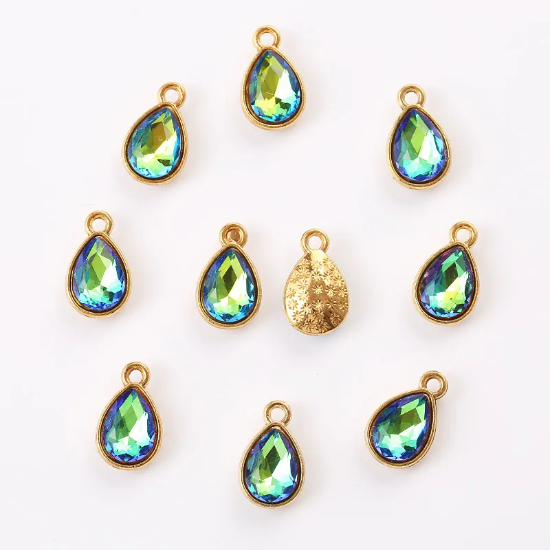 10 шт. подвески блестящие цвет 8 × 15 мм аксессуары ручной работы сделай сам