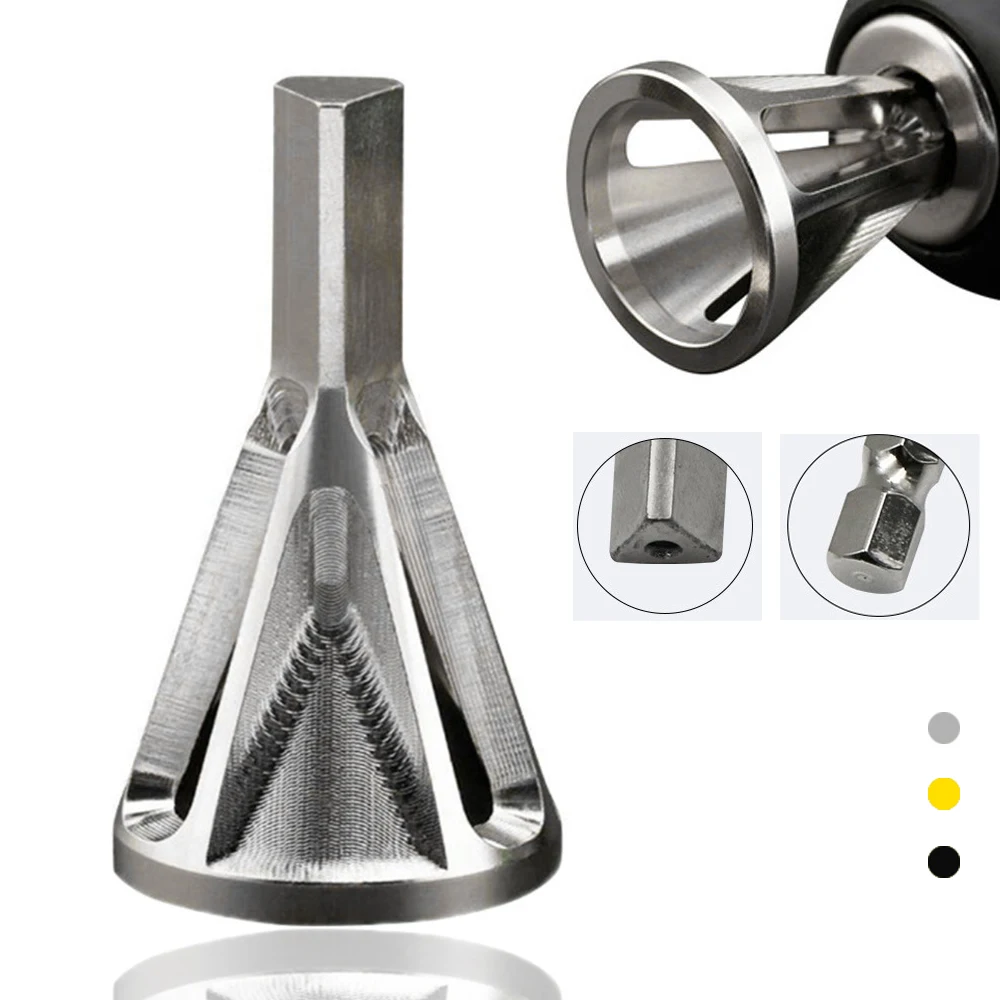 

New Carbide Deburring External Chamfer Tool Remove Burr for Metal Chamfering and Trimming Except Thorns Rust Electric Drill Tool