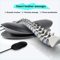 lumbar spine massager neck lumbar traction multifunctional inflatable hot compress vibration air pressure waist massager warm