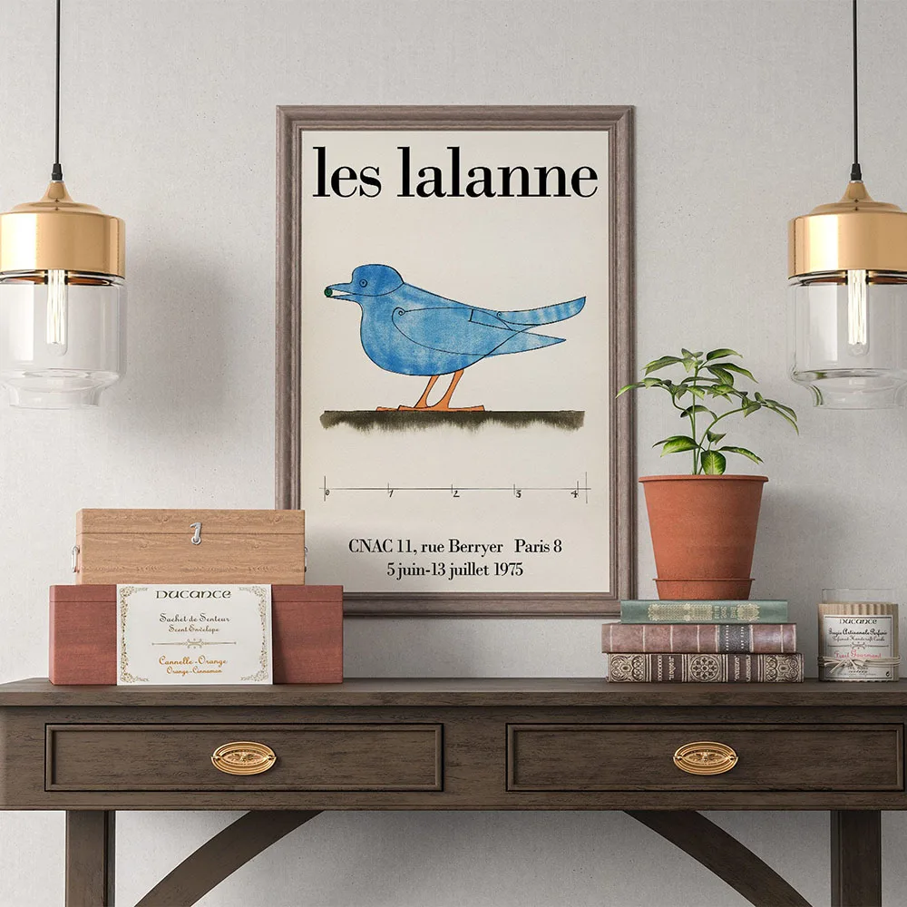 

Still Life Blue Bird Canvas Painting Wall Art Nordic Posters and Prints Wall Pictures for Living Room Decoration Frameless