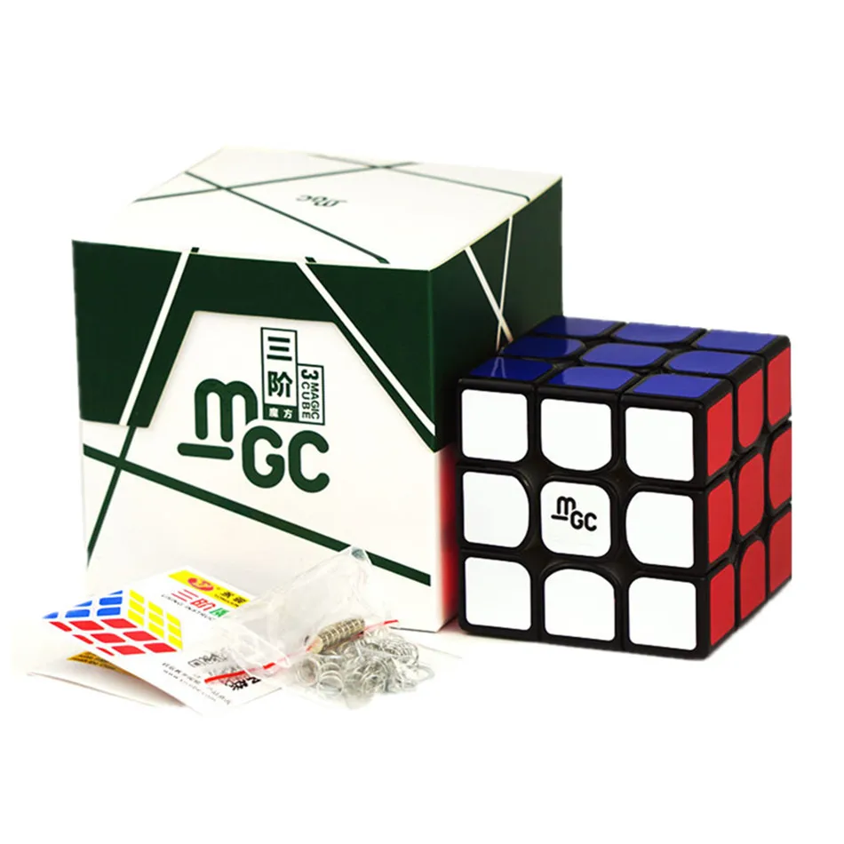 Yj MGC 3x3x3 волшебный куб магнитные 3x3 скоростные кубики черный сердечник пазл