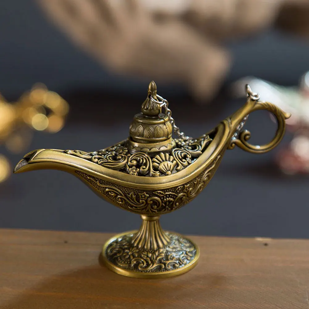 Бронзовый Волшебная лампы орнамент Курильницы металла с резным узором по