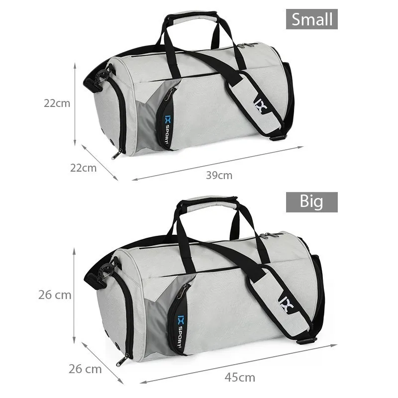 Outdoor Waterproof Men Gym Bags Dry And Wet Separation Large Capacity Cylinder Sports Bag Shoulder Yoga Travel Handbag | Спорт и