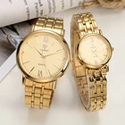 Золотые кварцевые часы LIEBIG для пар, модные водонепроницаемые часы для мужчин и женщин, Роскошные наручные часы, часы L1014