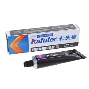 Высококачественный 1 шт.лот Kafuter K-586, черный силиконовый Бесплатный клей, водонепроницаемый к маслу, устойчивый к высоким температурам герметик, Ремонтный клей