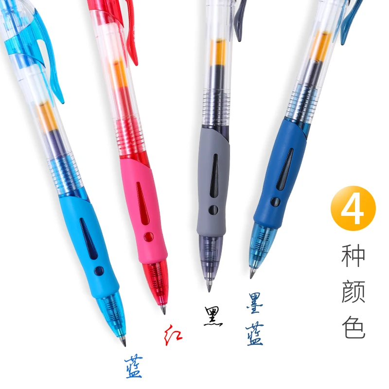 

2022 12pcs Press The Gel Pen, Signature Pen 0.5 Black Carbon Blue Doctor For Student Exams