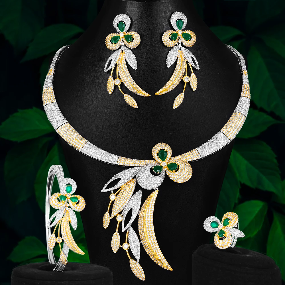 GODKI двухцветная африканская 4 шт бантик набор украшений для женщин Свадьба полный