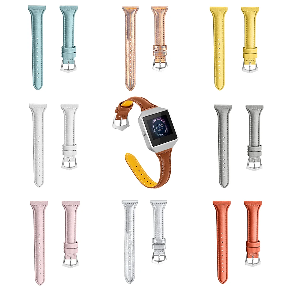 

Leather Watch Strap Replacement Wristband Belt For FitbitBlaze Smart Watch VDX99