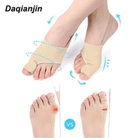 1pair toe corrector separators hallux valgus bunion orthosis feet bone thumb adjuster soft pedicure socks straightener foot care