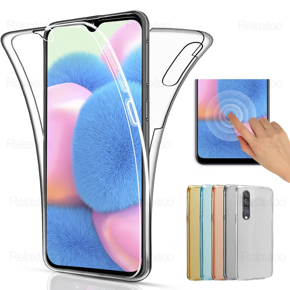 

2021 a30s Soft TPU Cover 360 Front+Back Phone Case for Samsung GalaxyA 10 10e 20 20e 30 30s 40 40s 50 50s 60 70 70s A6 A8 A9 A7