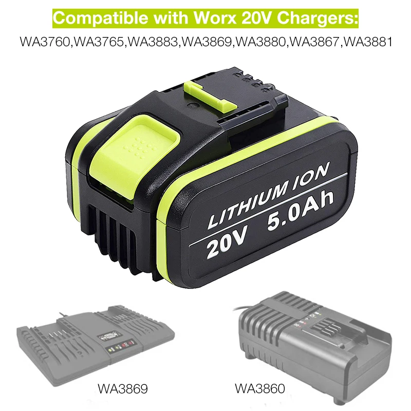 

WX550 20 5000 Worx WA3551, WA3553, WX390, WX176, WX178, WX386, WX678