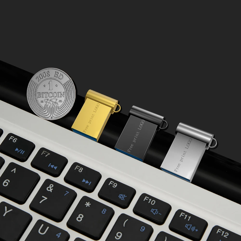 Мини-металлический usb флеш-накопитель 32 Гб 64 Гб 128 Гб 2,0 портативный флеш-накопитель 4 ГБ 8 ГБ Флешка 16 ГБ флеш-карта памяти бесплатный логотип