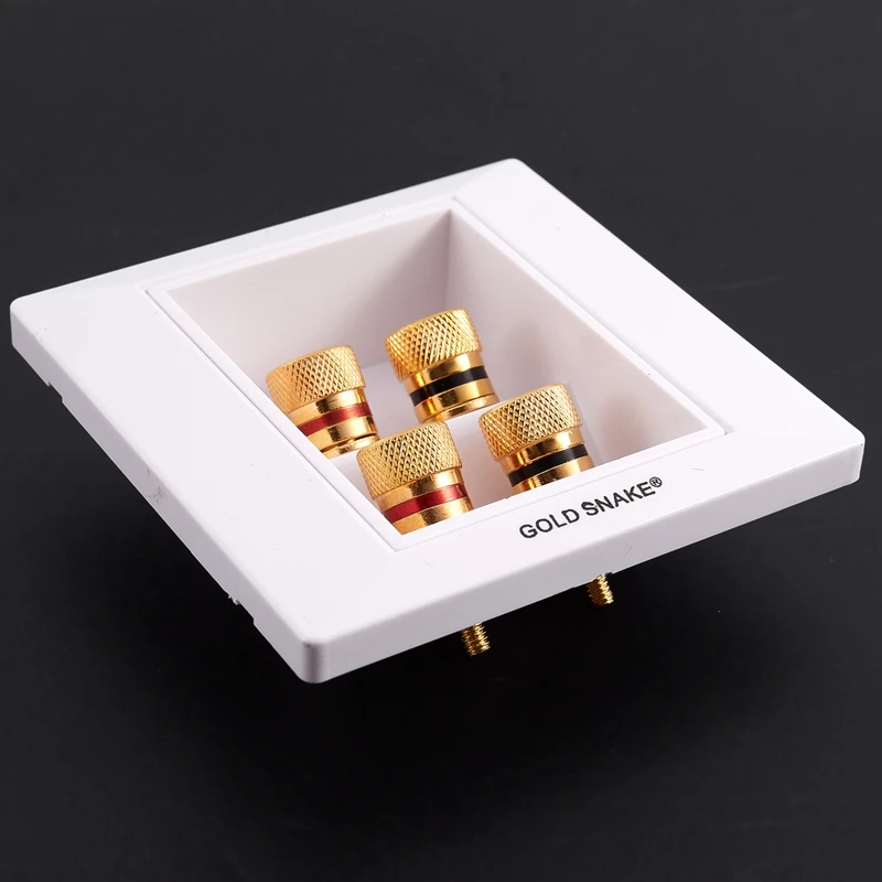 Квадратный Wht Видео Аудио 2 спикера Разъем типа &quotбанан&quot | Обустройство дома