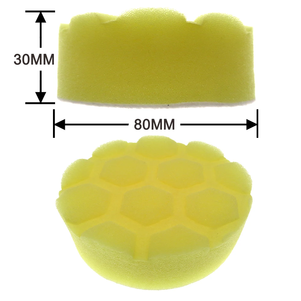 8Pcs/Set 3 Inch Car Polishing Pads Kit Clean Sponge Waxing Wheel Wool Ball Accessory Auto Backer Pad Care Headlight Repair |