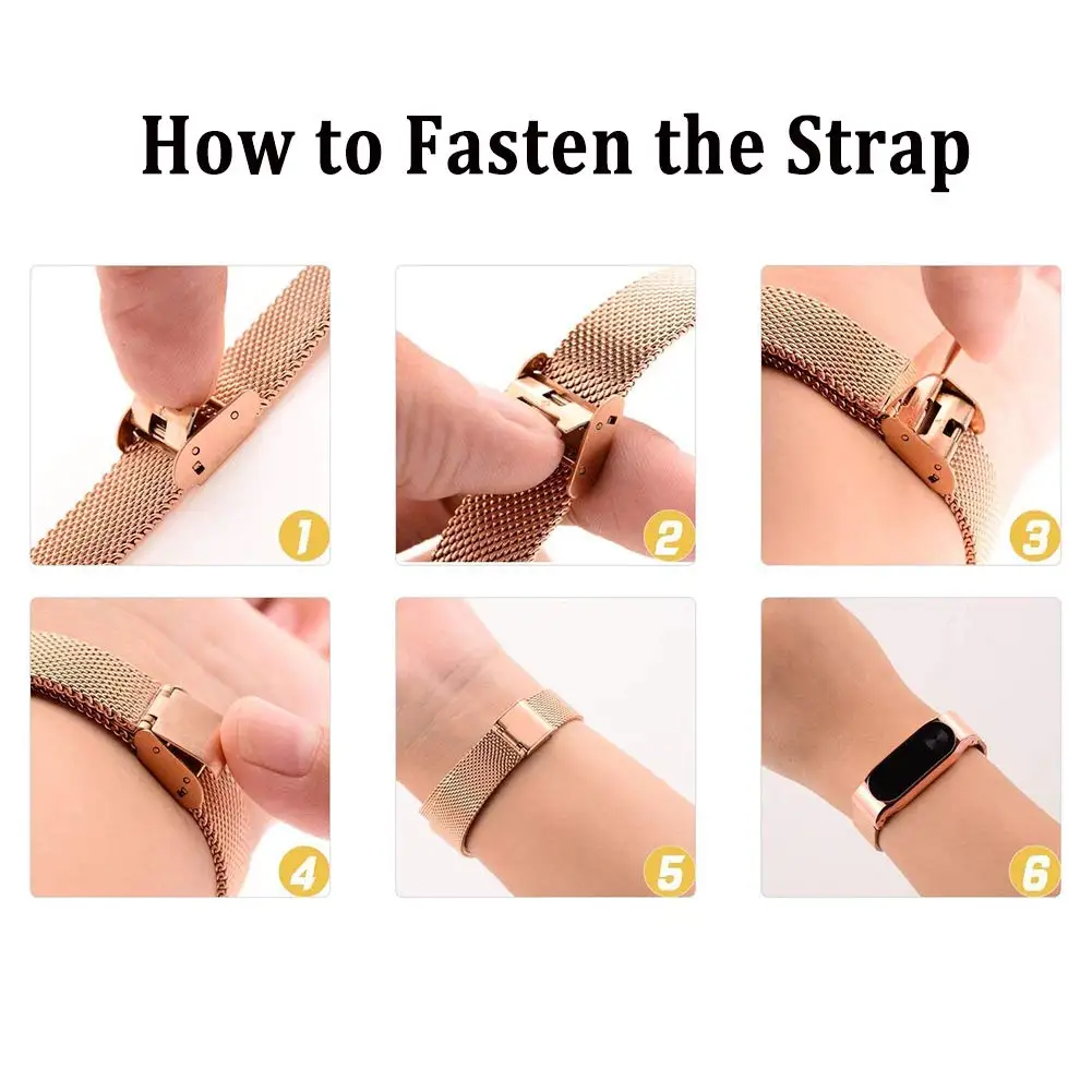 

Mi band 4 strap Metal Stainless Steel For Xiaomi Mi Band 4 strap Bracelet miband 4 Accessories Replacement Watch band