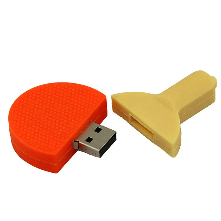 Оптовая продажа мультяшная ракетка для настольного тенниса USB диск
