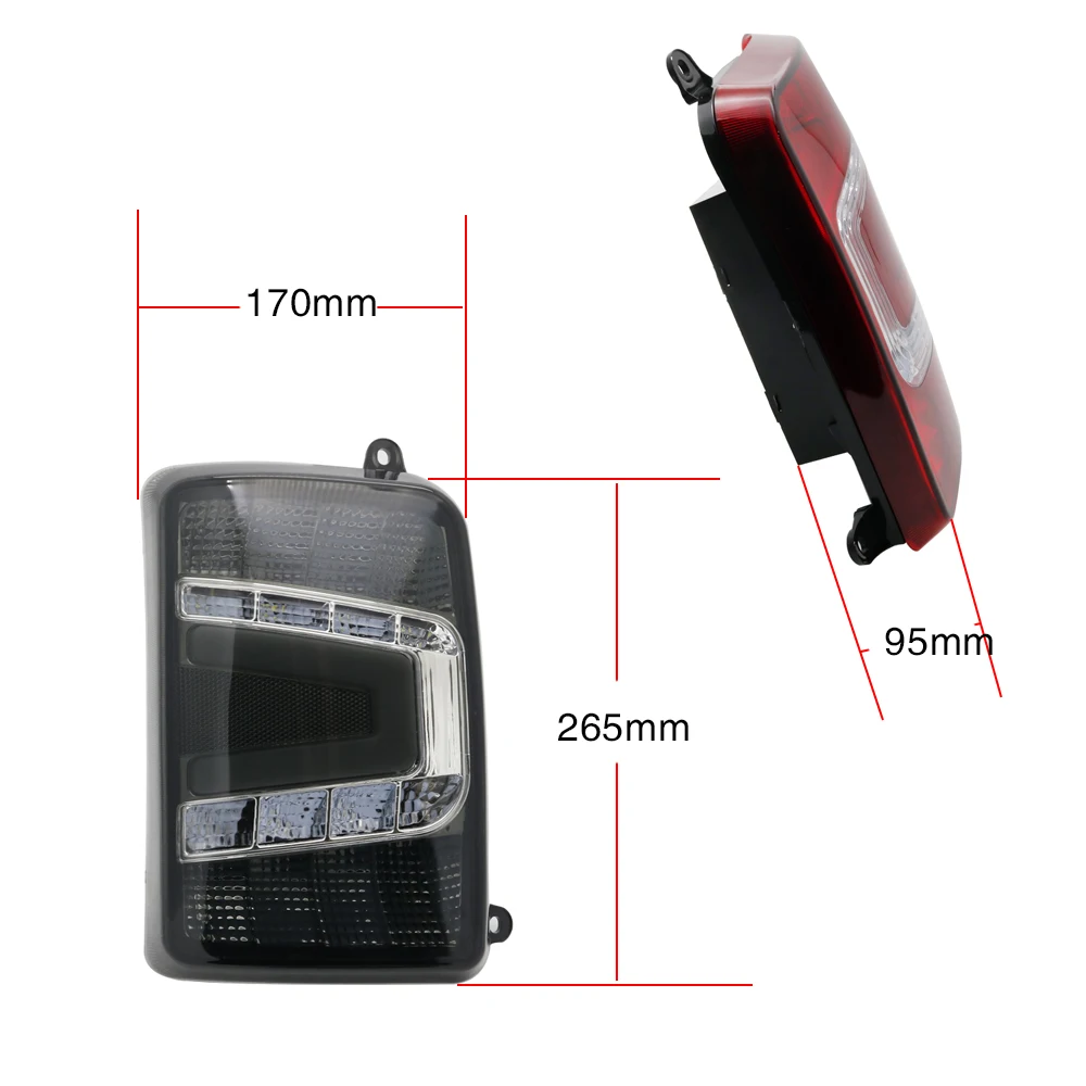 Задние светодиодные фонари с ходовым поворотным сигналом из ПММА/АБС-пластика