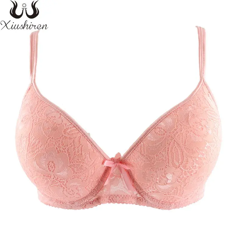 Женские цветочные Бюстгальтеры Xiushiren большого размера сексуальный мягкий черный