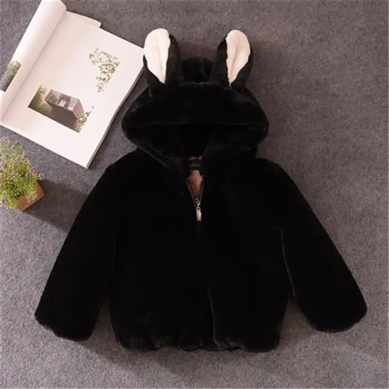 Новинка 2019 модное зимнее пальто из искусственного меха для девочек детская