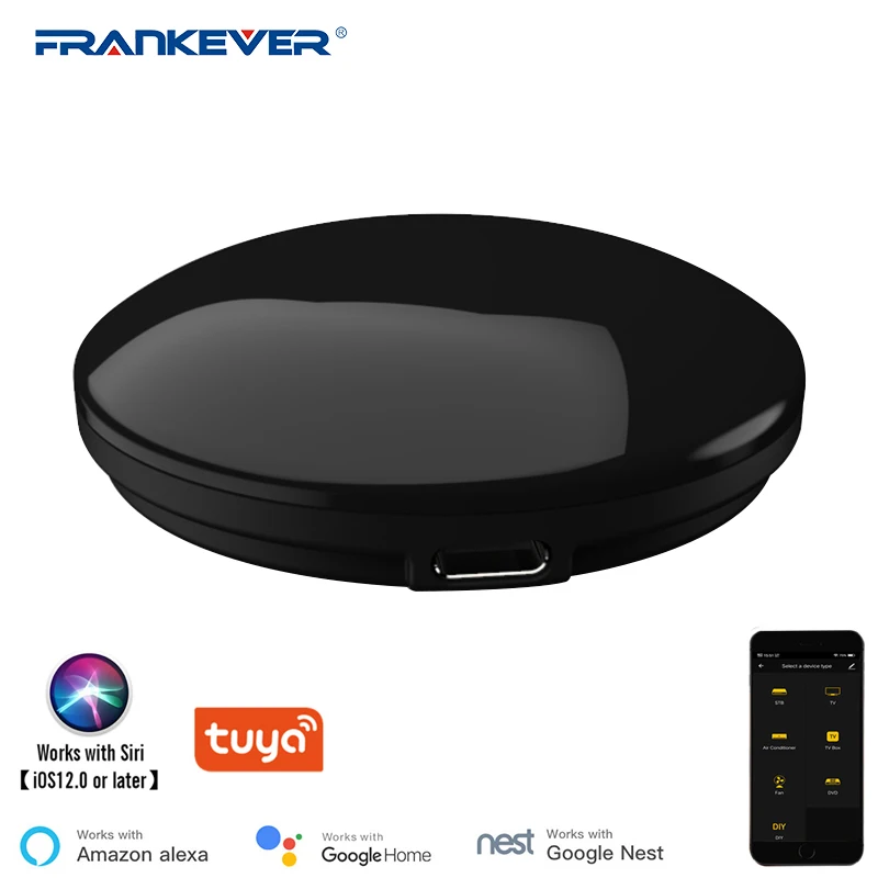 FrankEver Tuya WiFi Smart IR Control ler Универсальный ТВ/АС умный дом бластер инфракрасный