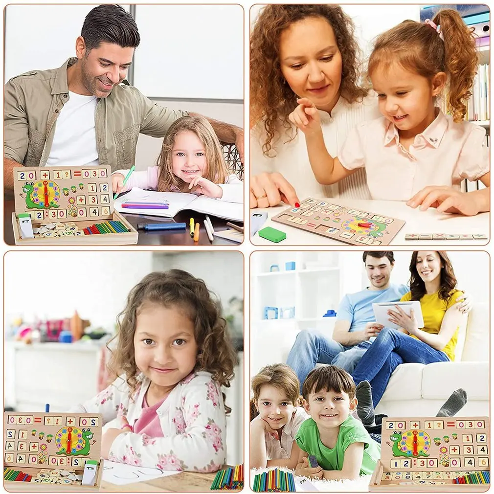 Обучающая деревянная доска с цифрами обучающая игрушка для детей Детский