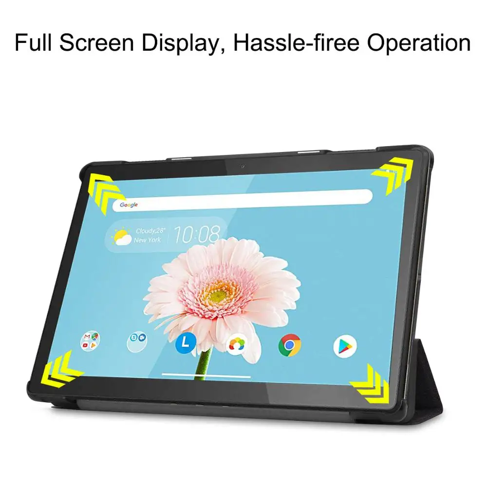 Чехол-книжка для Lenovo Tab M10 TB-X605F TB-X605L 10 1 дюйма Магнитный чехол из искусственной