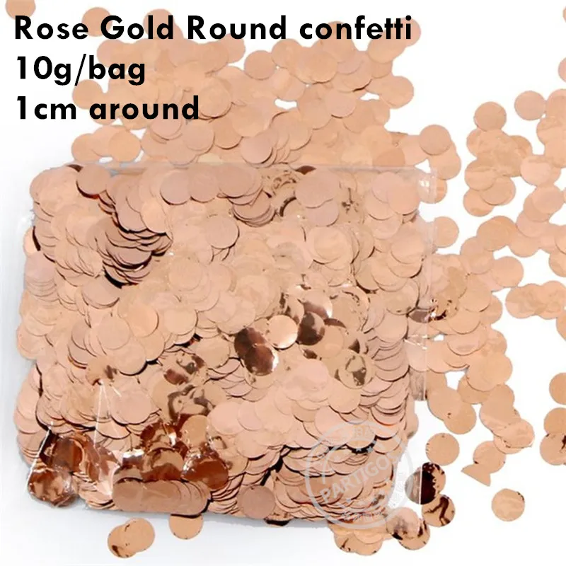 rose gold round 10 шт. 10 дюймов прозрачные латексные воздушные шары с кристаллами и пузырьками DIY конфетти воздушные шары вечерние свадебные декоративные цветные конфетти - Color: rose gold round