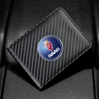 carbon fiber driver license holder cover car driving cover id pass wallet case for saab scania 9000 900 428 03 10 9 3 9 5 93 95
