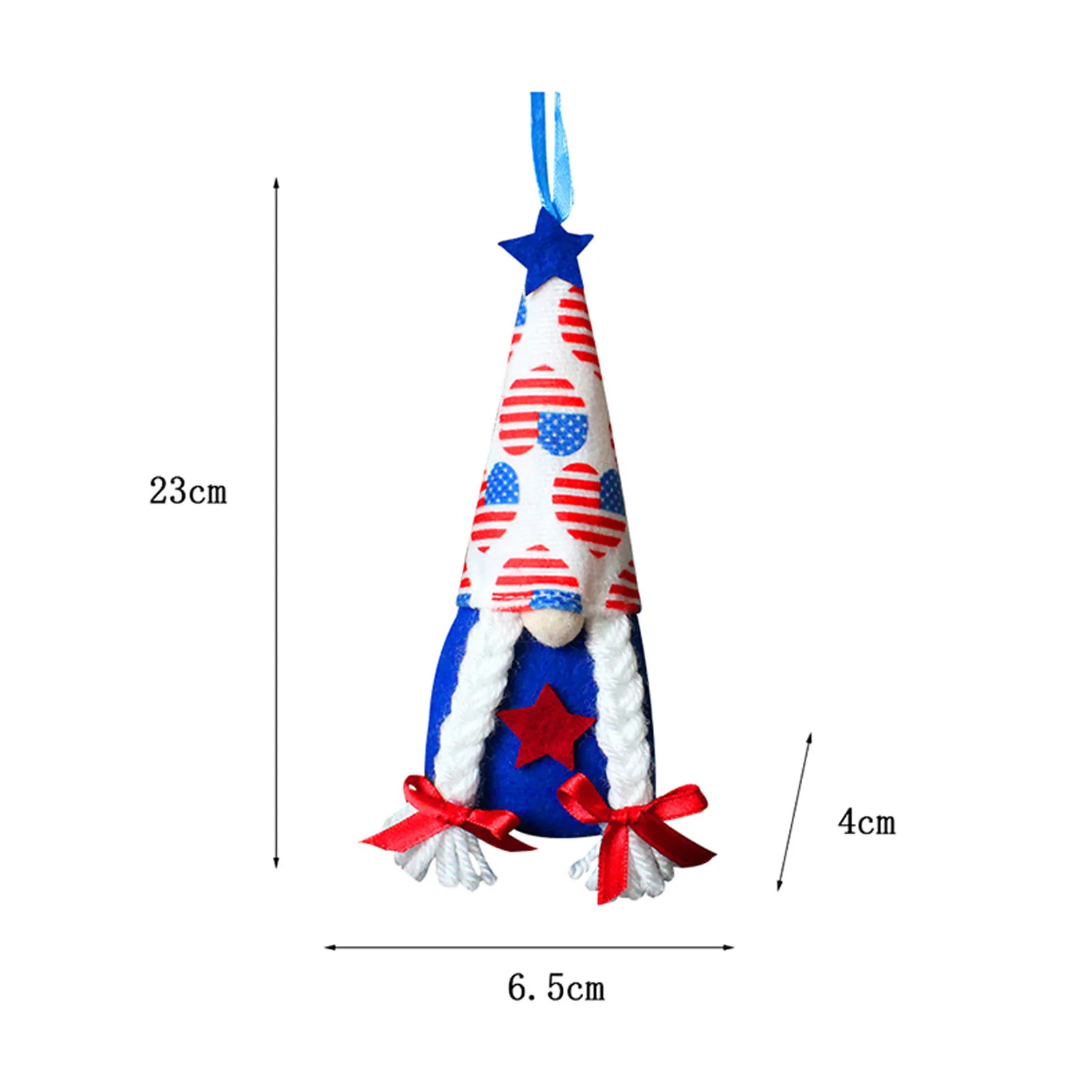 

5PCS Patriotic Gnome Plush Doll Independence Day Garden Decor