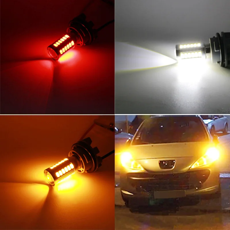 Светодиод RXZ 12 24 В постоянного тока 1 шт. T20 W21W W21W/5W 7440 7443 5360 5730 33SMD 7444NA для стоп