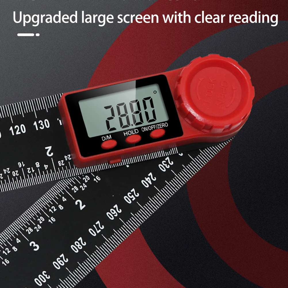 

300mm Angle Inclinometer Goniometer Protractor Portable Angle Digital Scale Electronic Measure Accurately Tools