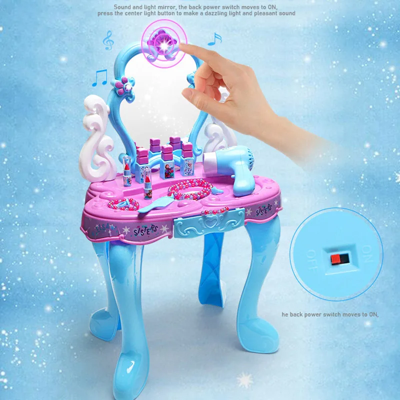 Disney frozen детские игрушки для девочек принцессы макияжа Настольная игрушка