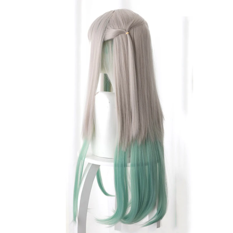 Парик для косплея Ханако кун из аниме комикс термостойкий синтетический с седыми