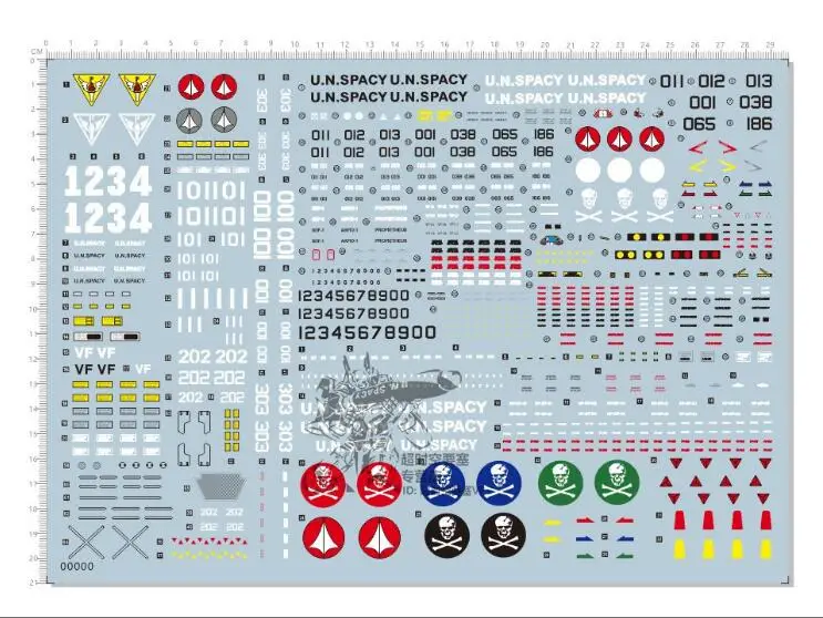 

For Valkyrie Factory 1/60 VF1S VF-1S Macross Arcadia Compatible Transformation Action Figure Only Sticker In STOCK