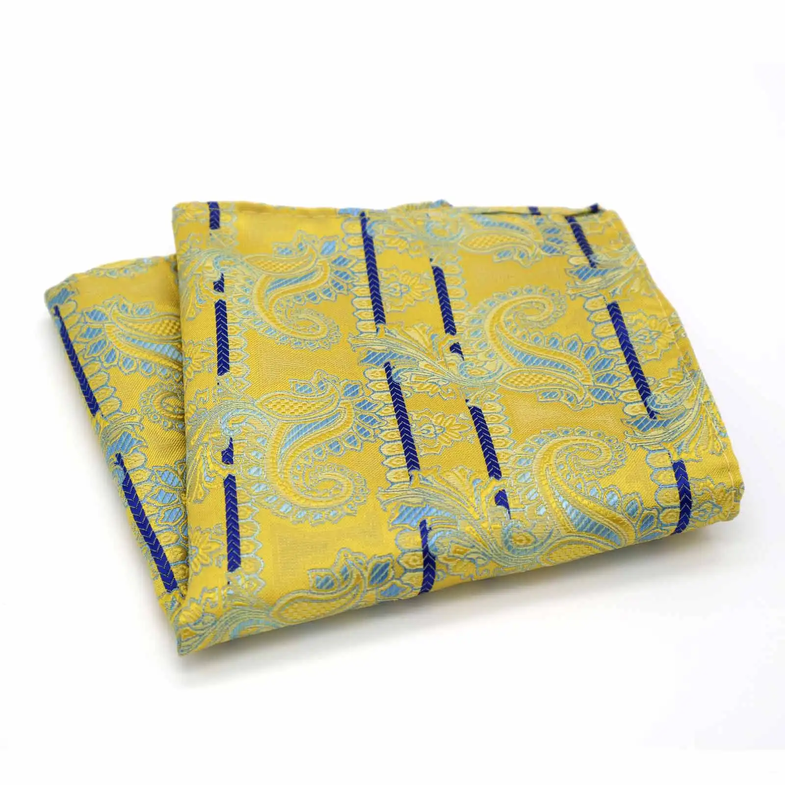 101-120 Man Floral 100% Silk Satin Pocket Square Hanky Jacquard Woven Classic Wedding Party Handkerchief 10 inch 25cm*25cm | Аксессуары