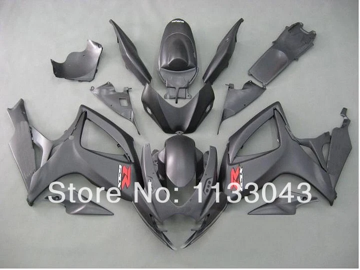 

Injection Mold+Black For SUZUKI K6 06 07 GSXR750 GSX-R750 GSXR 750 2006 2007 GSXR-750 Fairing Bodywork