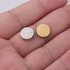 100% Нержавеющаясталь медаль Святого Бенедикта с очаровательной бусинкой золотосеребристый цвет металла Сан-шарик полированный оптовая продажа 20 штук