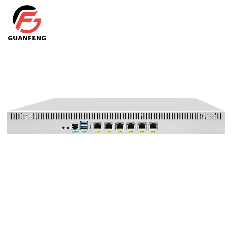 1U межсетевой маршрутизатор Intel I3I5I7 CPU безвентиляторный мини-ПК 6 LAN Pfsense