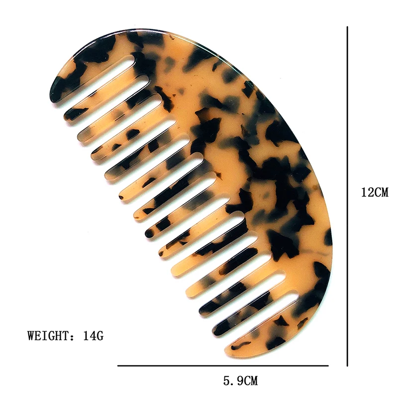 

Fashion Wide Tooth Hair Comb Natural Detangling Comb For Curly Static Comb This wide-tooth detangling comb is made with Acetate