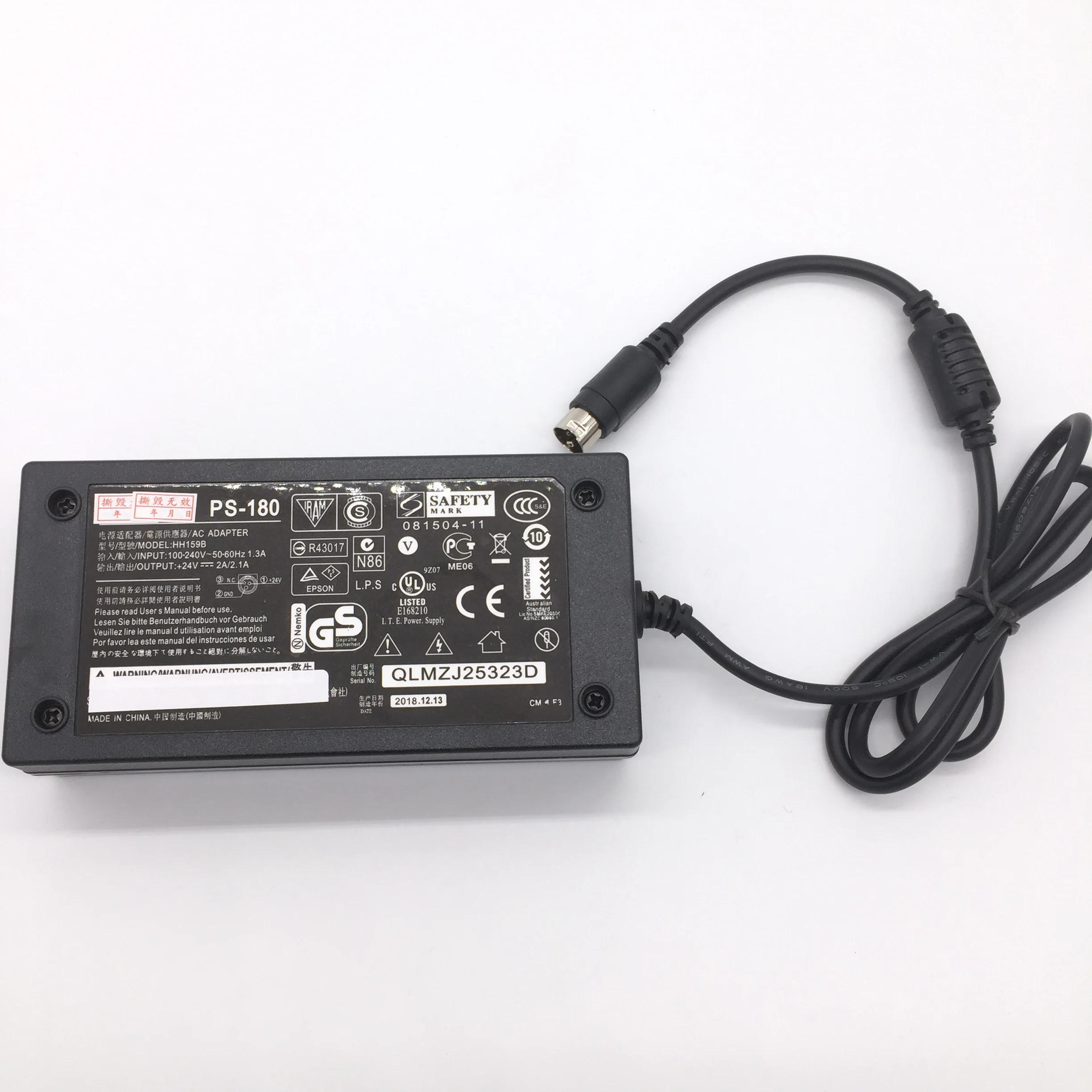 PS-180 Питание адаптер для натуральная EPSON TM88IIP TM88IIIP TM88IVP TM210P T88IV T88V L90 TM-86L части